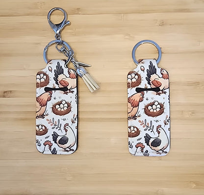 Lip Balm Holder Key Chains