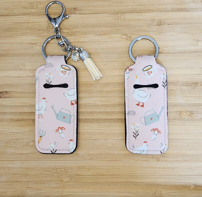 Lip Balm Holder Key Chains