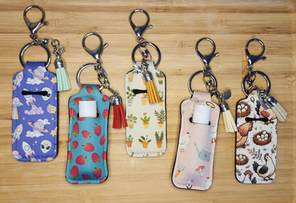 Lip Balm Holder Key Chains