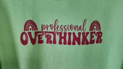 Professional Overthinker Hoodie -Mint Green