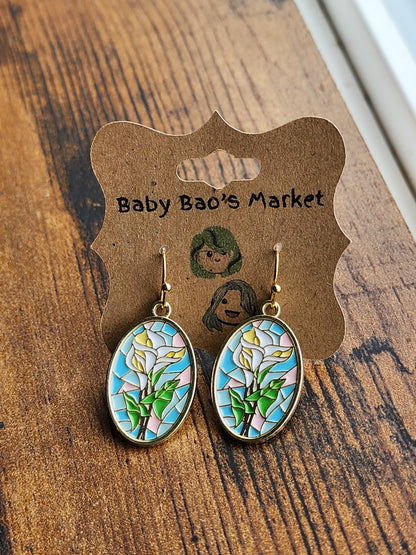 Mosaic Floral Earrings