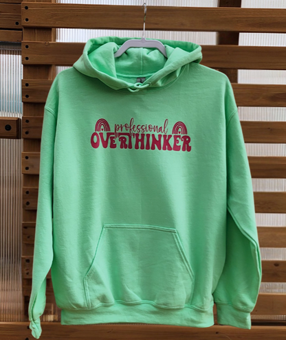 Professional Overthinker Hoodie -Mint Green