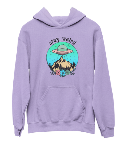 Orchid Purple 'Stay Weird' Hoodie