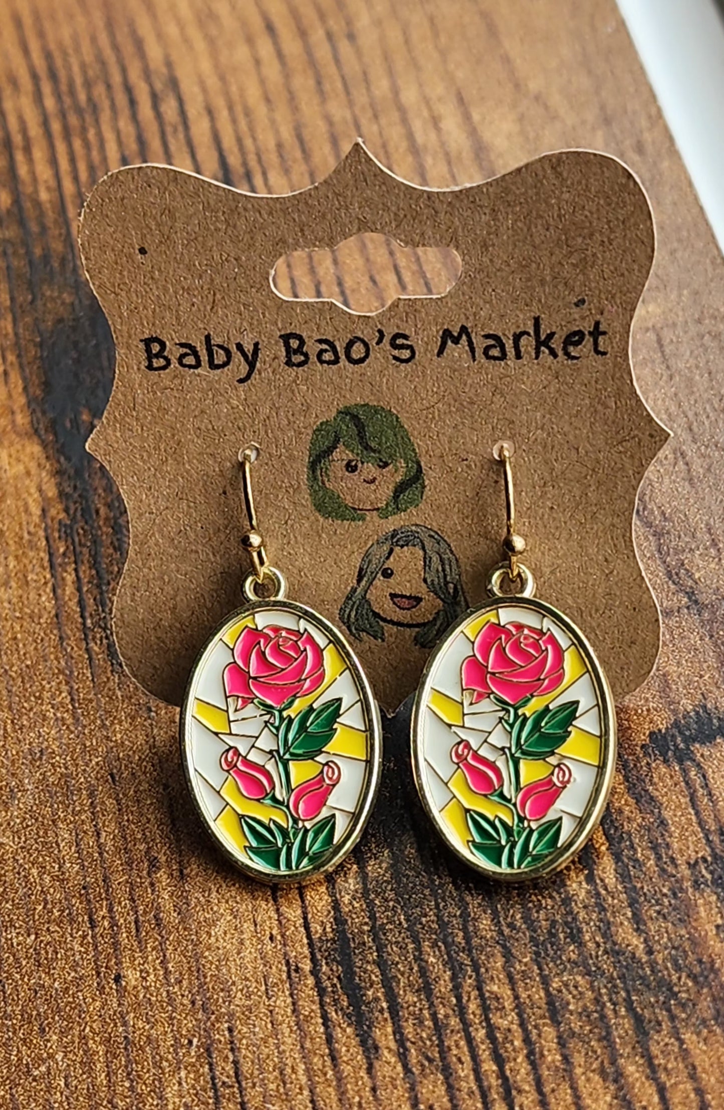 Mosaic Floral Earrings