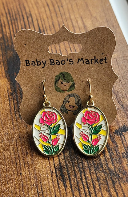 Mosaic Floral Earrings