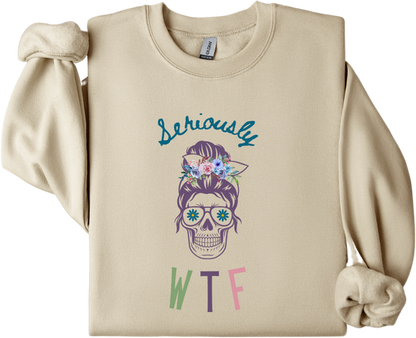 Seriously WTF-Sand Crewneck